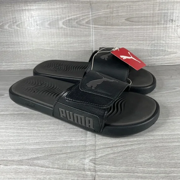 NEW PUMA Mens Starcat Tech Slide Sandals - Black Puma | Shoes | New Puma Mens Starcat Tech Slide Sandals  main image 3